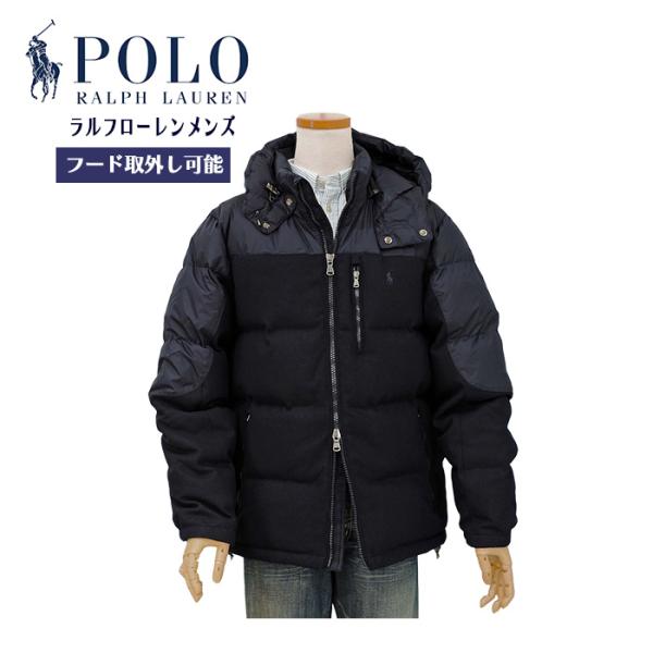 POLO Ralph Lauren ポロ ラルフローレン メンズ ハイブリッド ダウンジャケット フード取外し可能　2022 秋冬