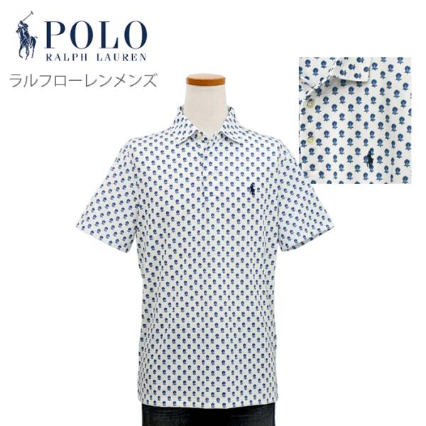 【新品】RALPH LAUREN 総柄 リゾート柄 半袖ポロシャツ Mサイズ POLO RALPH LAUREN（ポロ・ラルフローレン） ポロ ラルフローレン