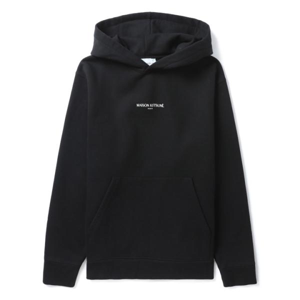 MAISON KITSUNÉ エンブロイダリー コードレス フーディ パーカー MAISON KITSUNE（メゾン キツネ） EMBROIDERY CORDLESS HOODIE エン