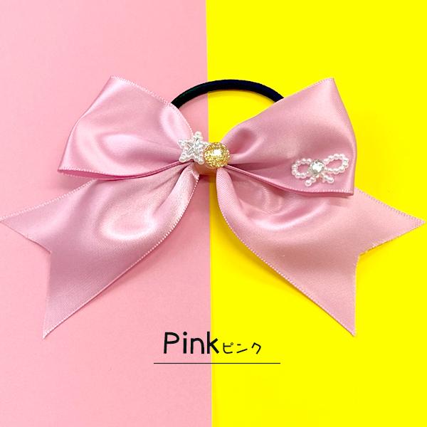 CELINE ピンク サテン ヘアゴム 0_88a8c629a342a9c359ad9588bb5e
