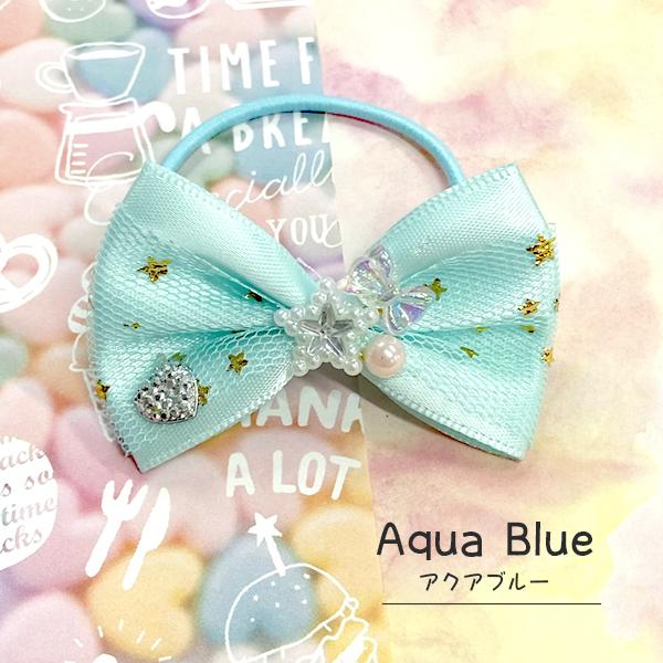 ハンドメイド★キッズリボンヘアゴム★大きめ★紫★うさぎ★キラキラ宝石チャーム付き ハンドメイド☆キッズリボンヘアゴム☆大きめ☆紫☆うさぎ