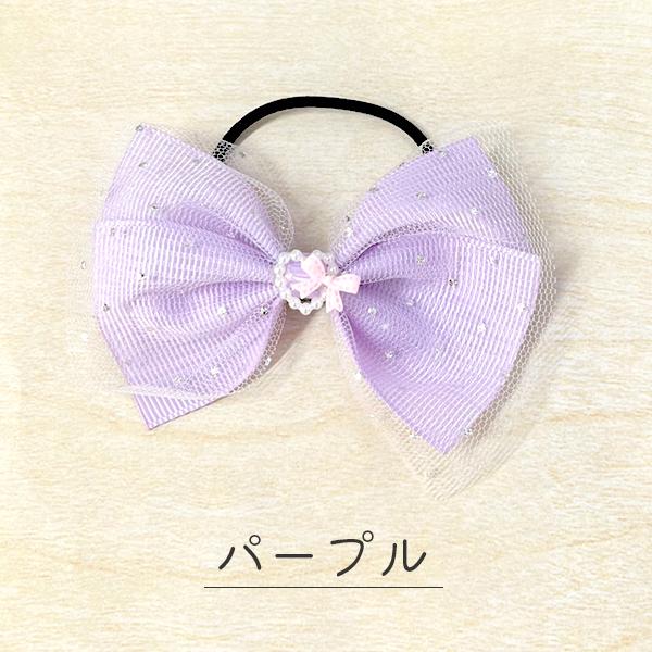 ハンドメイド★キッズリボンヘアゴム★ピンク★大きめ★レース＆ハート＆チャーム付き ハンドメイド☆キッズリボンヘアゴム☆ピンク☆大きめ☆レース