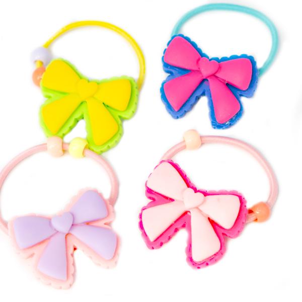 No.167 ヘアゴム キッズ リボン ハンドメイド No.167 ヘアゴム キッズ