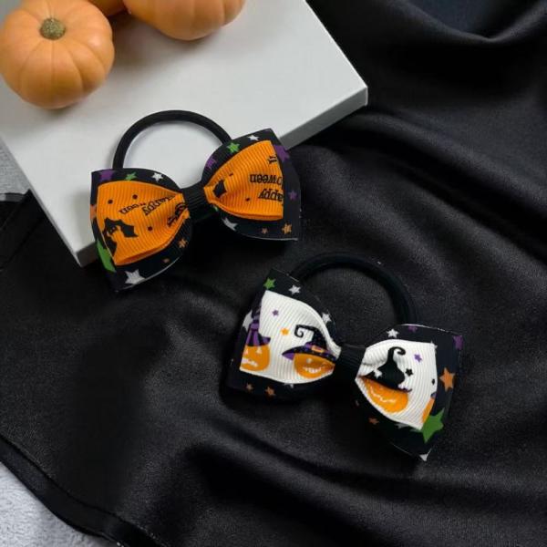 ハロウィン ヘアゴム 1個 かわいい ジャックオーランタン 魔女