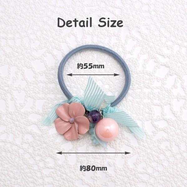 じゃらじゃらヘアゴム 夏の予感☆エメラルドグリーン✩.*˚ 楽天市場