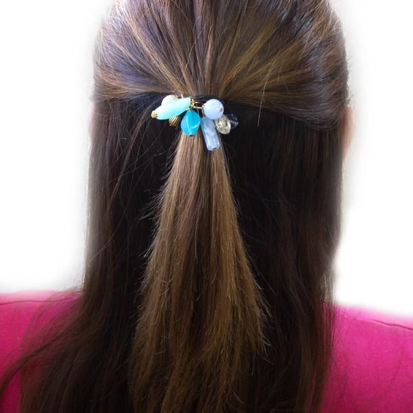シンプルなジャラジャラヘアゴム 4color ヘアアクセサリー 大人 可愛い