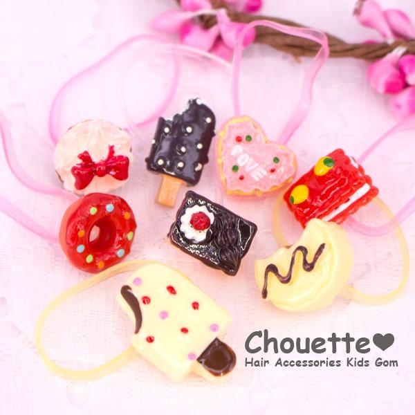 ᵗʱᵃᵑᵏᵧₒᵤ販売×1⋆ヘアアクセ2種セットアンゴラうさぎのスイーツストライプ ᵗʱᵃᵑᵏᵧₒᵤ販売×1⋆ヘアアクセ2種セットアンゴラうさぎのスイーツ