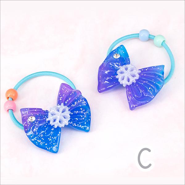 【T-528】ゆめかわヘアリボン　キッズヘアゴム　キッズリボン　ハンドメイド Amazon.co.jp: ヘアゴム カラフルグラデーション リボン ゆめ