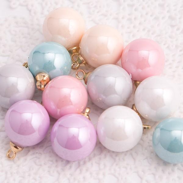 在庫限定値下げ アクセサリー素材 材料 アクリルビーズ 丸玉チャーム 10mm パールカラー アソート 12個 Pt 129 Pt 129 手芸材料ヘアアクセのchouette 通販 Yahoo ショッピング