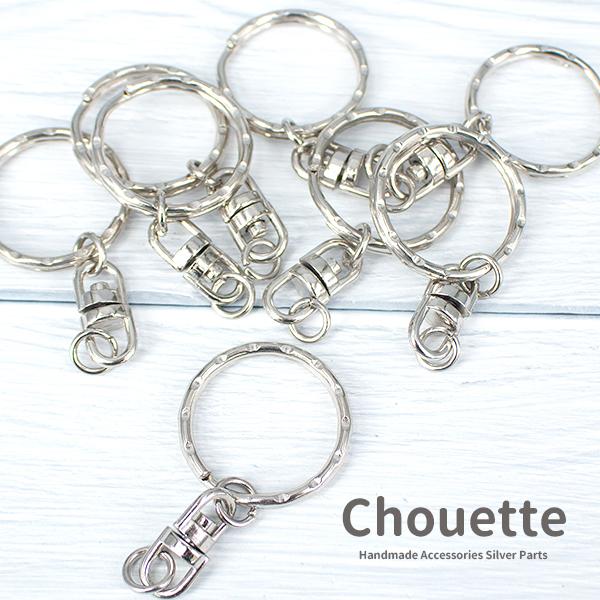 キーホルダー 金具パーツ 回転カン カクセン付き 2重リング 2個入り ハンドメイド アクセサリー ポイント消化 Pt 1330b Pt 1330b 手芸材料ヘアアクセのchouette 通販 Yahoo ショッピング