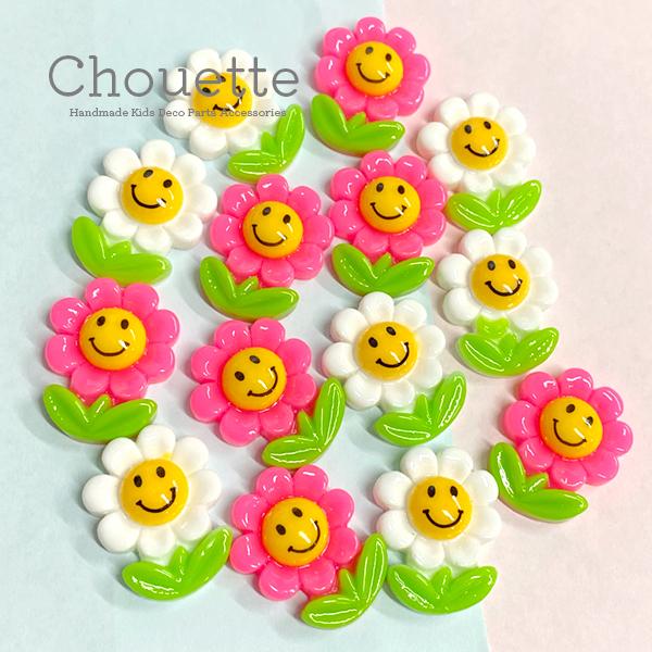 デコパーツ キッズ 子供 スマイル 花 フラワー 7個 ハンドメイド 手芸材料 パーツ ベビー ヘアアクセサリー ポイント消化 おうち時間 Pt 1543b Pt 1543b 手芸材料ヘアアクセのchouette 通販 Yahoo ショッピング