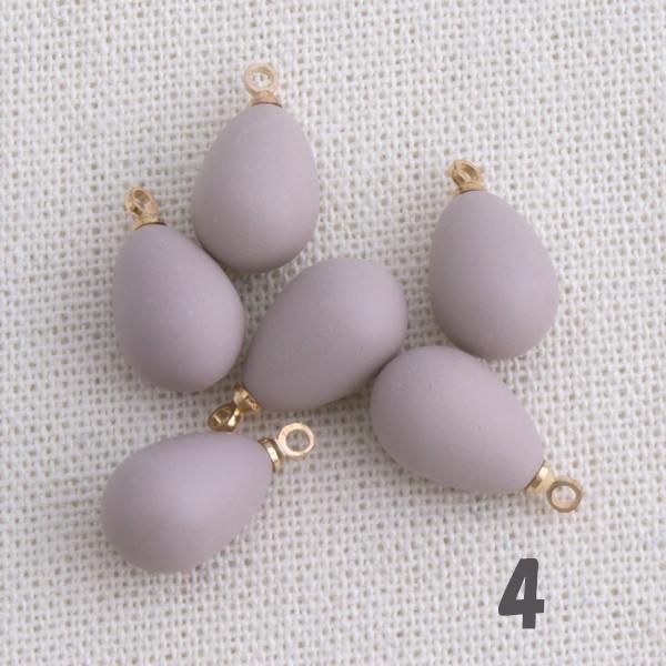 ハンドメイド 手芸材料 パーツ しずく型 アクリルチャーム 全4色 pt