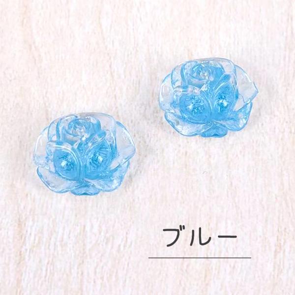 デコレーションパーツ 花 フラワー 薔薇 2個 子供 女の子 キッズ 