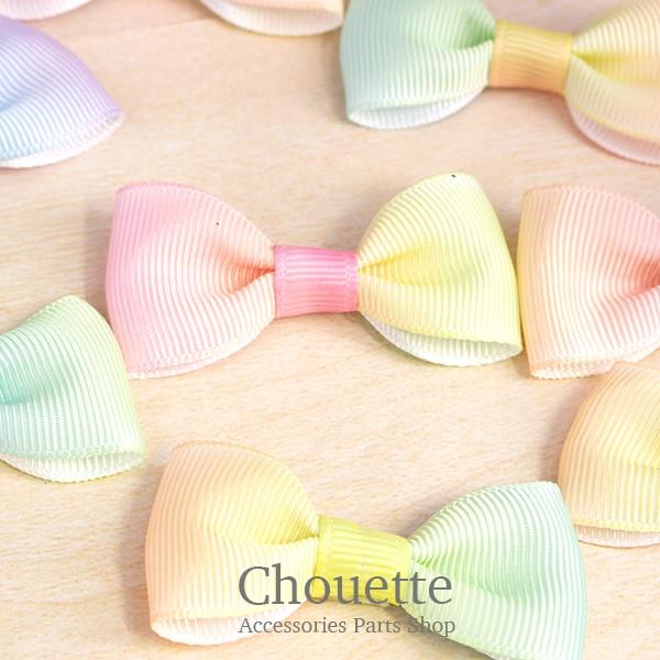 リボンパーツ グラデーション ゆめかわ ツートン 8個 小 ハンドメイド 手芸材料 パーツ 素材 Pt 8 Pt 8 手芸材料ヘアアクセのchouette 通販 Yahoo ショッピング