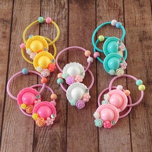 ヘアゴム　ベビーヘアクリップ　輪切りカットフルーツ１〜５ ヘアゴムベビーヘアクリップ輪切りカットフルーツ1〜5