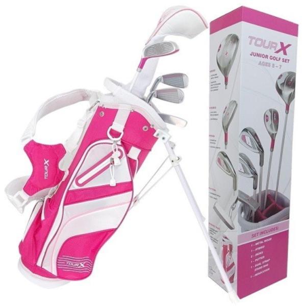 【ピンク】ジュニアUS.Athleteゴルフ クラブセット 5本バッグレディース 最終値下げTOUR-X ピンク ジュニアゴルフクラブセット