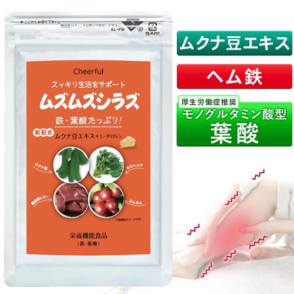 ムズムズシラズ むずむず足 ムズムズ足 症候群 鉄分 葉酸 レ