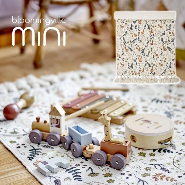 ナチュラル ラグ| Bloomingville MINI ブルーミングヴィル ミニ | 120×65 カーペット ラグ マット 長方形 コットン プレイマット 子供部屋 北欧 インテリア