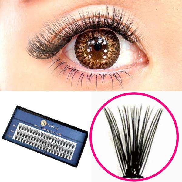 新商品 セレブリティラッシュ<br>Cカール<br>太さ0.10mm<br>10mm/12mm/14mm<br><br>【注意事項】<br>こちらのエクステは束数が多い...