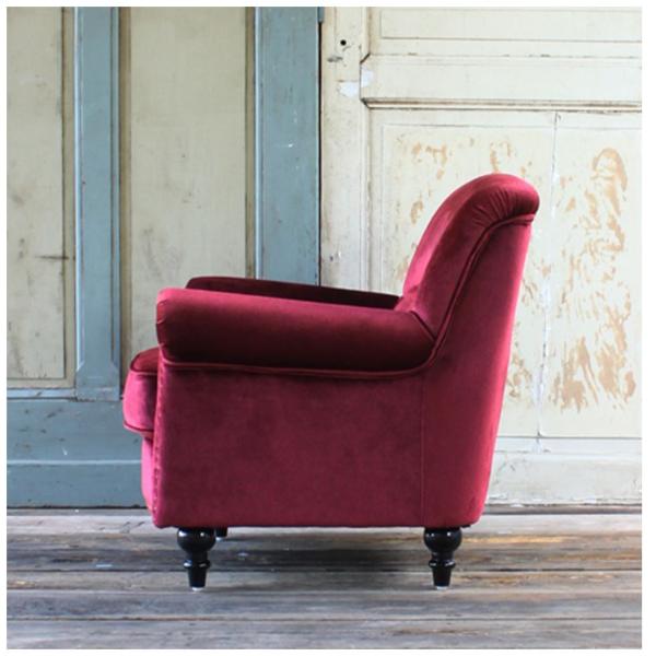 ヴィンテージ ソファ 1人掛け アンティーク コンパクト イギリス かわいい おしゃれ レッド 赤 ベルベット ベロア Vn1f41k リプロ C 75 75 75 Buyee Servis Zakupok Tretim Licom Buyee Pokupajte Iz Yaponii