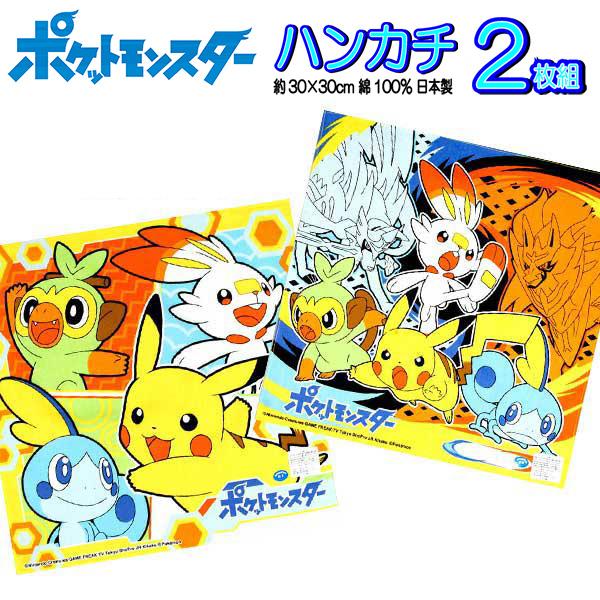 Pokemon（ポケモン） ハンカチ 2枚組 ソード＆シールド