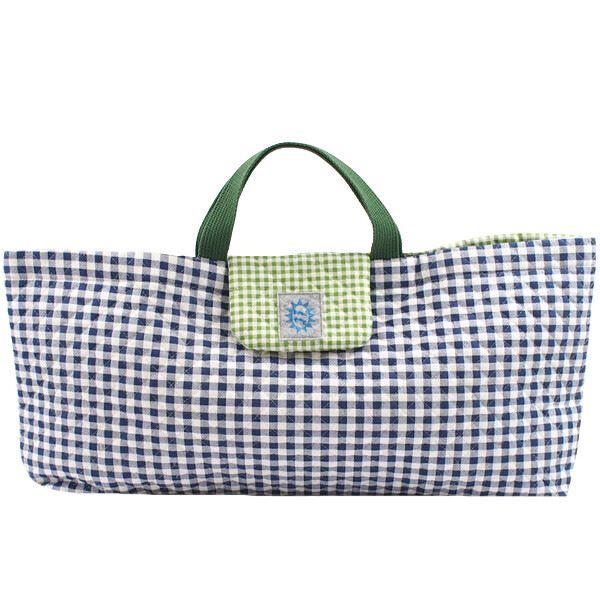 HARMONICA（ハーモニカ） ピアニカケース ネイビーチェック×グリーン