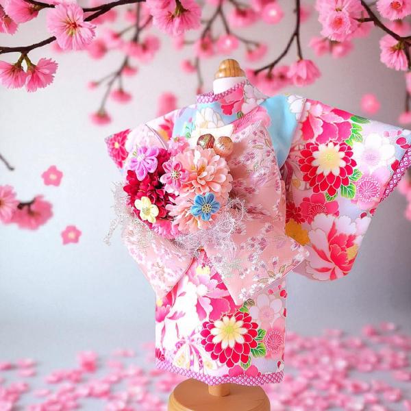 ペットの着物犬服の着物ー花しらべ : オーダーメイドペットウェアSACHI
