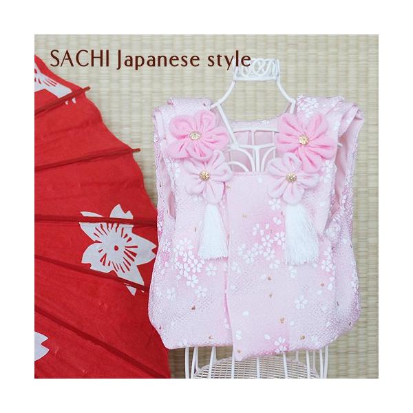 オーダーメイド犬服の着物被布コートちりめん桜ピンク : オーダー