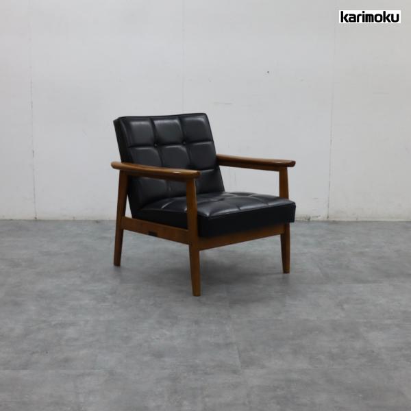 A 美品 カリモク60 kチェア 1シーター 1人掛け ソファ 美品 Karimoku60 カリモク60 Kチェア 1シーター/1Pソファ/1人掛け