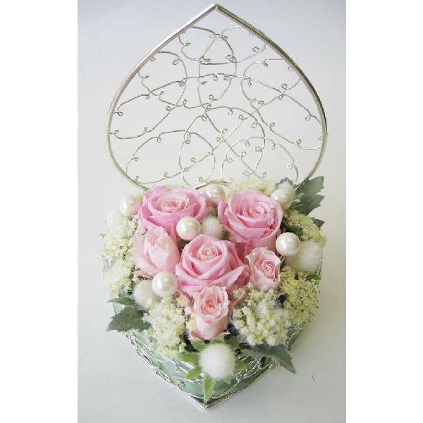 Cherry プリザーブドフラワー ハートワイヤーアレンジ セリーヌ ピンク フラワー さくら 通販 Yahoo ショッピング