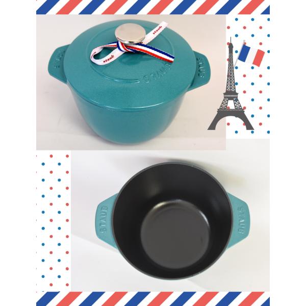 Staub（ストウブ） 【Mサイズ ミントブルー】ラ ココット デ ゴハン ラ