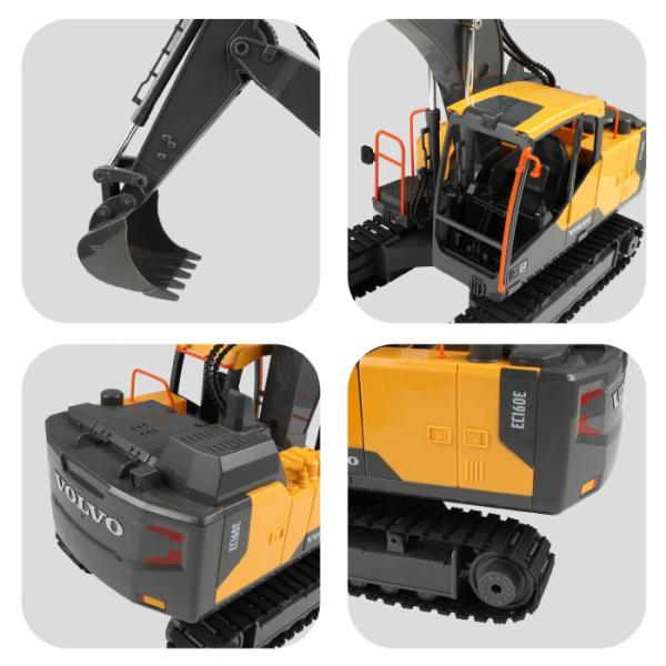 VOLVO 1/16スケール ショベルカー3in1】<br>ラジコン 働く車