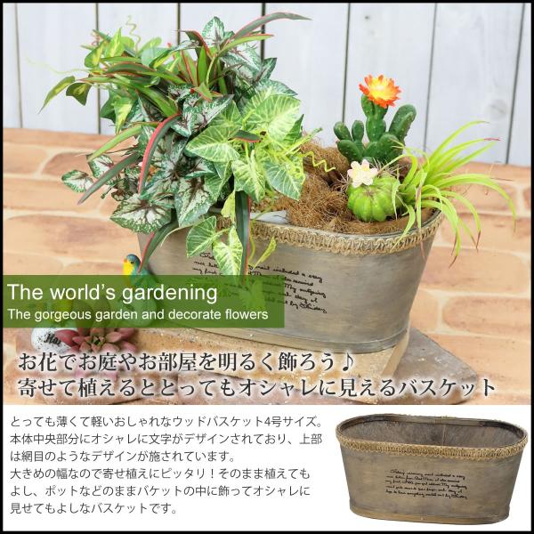 植木鉢 ウッドプランター 4号 プランター ウッドバスケット ガーデニング 寄せ植え 多肉植物 多肉 花 お庭 オシャレ Buyee Servicio De Proxy Japones Buyee Compra En Japon