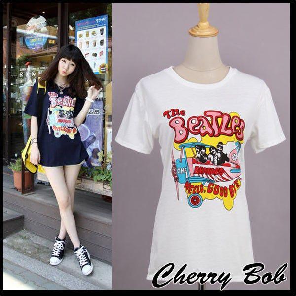 ポップイラストプリント Tシャツ ビートルズ カラフル サマー レディース 14ss 全2色 Buyee Buyee Japanese Proxy Service Buy From Japan Bot Online
