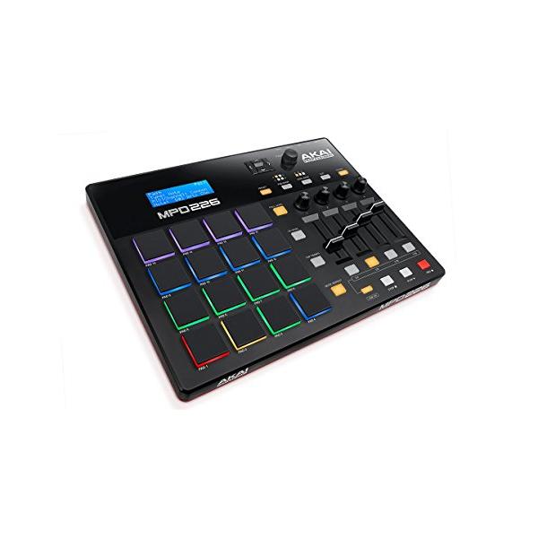Akai Professional USB MIDIコントローラー 16パッド 4フェーダー 音源 