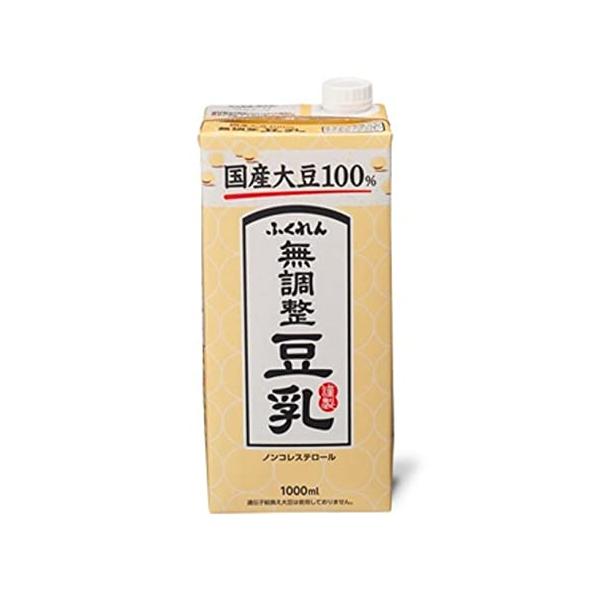 他サイト： ふくれん 国産大豆無調整豆乳 1L ×6個の商品画像
