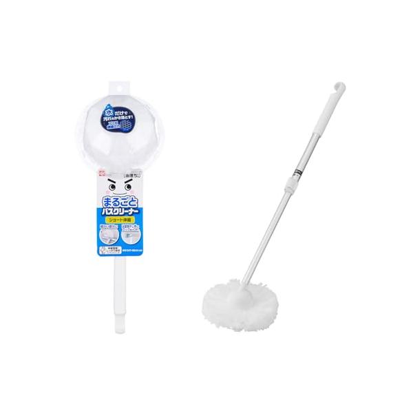 他サイト： レック 激落ちくん お風呂 まるごと バスクリーナー ショート伸縮 47〜68cm アミメ状の特殊繊維 バスブラシ お風呂掃除 ブラシの商品画像