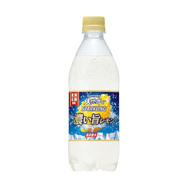 他サイト： サントリー 天然水スパークリング濃い旨レモン(東海・北陸限定)500ml×24本の商品画像