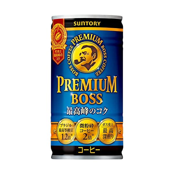 他サイト： サントリー コーヒー プレミアムボス 185g缶×30本の商品画像
