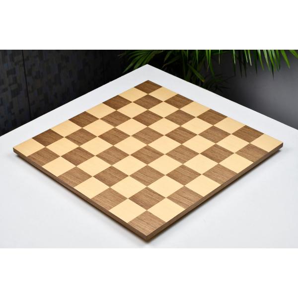 チェス盤 ウォールナット×カエデ 48cm 60mm インド直送 B1025 : チェス