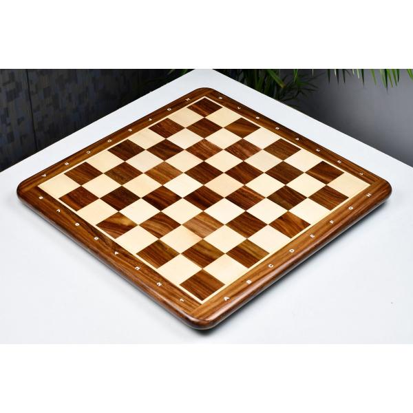 チェス盤 シーシャム×カエデ 記号あり 53cm 55mm インド直送 M0021-N