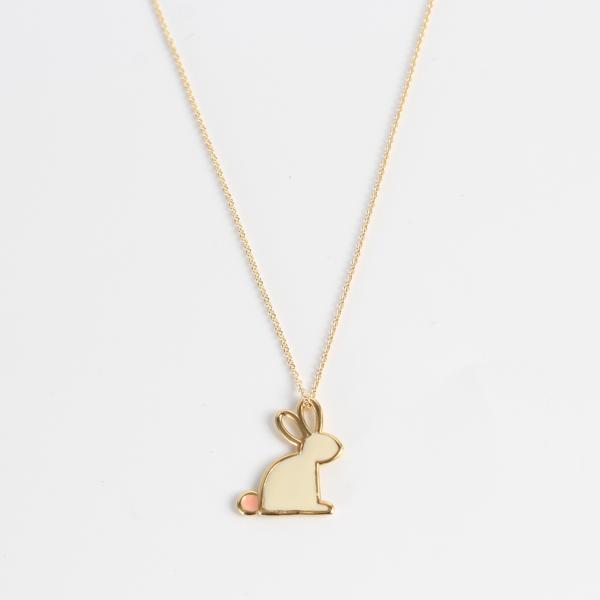 アリータ ALIITA ネックレス CONEJITO PRISMA ENAMEL RABBIT NECKLACE ラビット エナメルプリズマ ネックレス うさぎ レディース NRPUKX1000YG09K 9KT