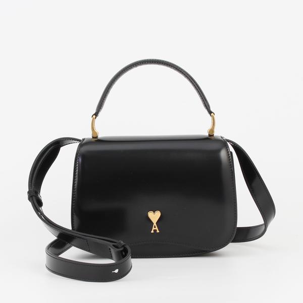 ami paris アミパリス　レザートリム キャンバスバッグ　本革 AMI Alexandre Mattiussi アミパリス AMI PARIS バッグ 2WAYハンド