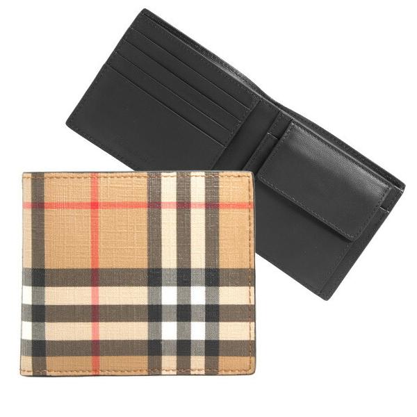 バーバリー Burberry 財布 メンズ 並行輸入品 二つ折り財布 ヴィンテージチェック Cc 026 Beige Bill Dfc Coin Archive