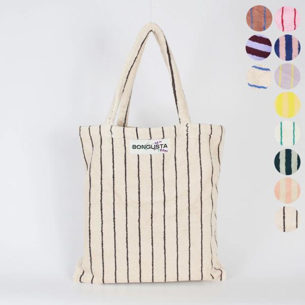 ボングスタ BONGUSTA バッグ トートバッグ NARAM TOTEBAG ナラム ボーダートートバッグ ストライプ柄 レディース メンズ BON01 100% ORGANIC COTTON