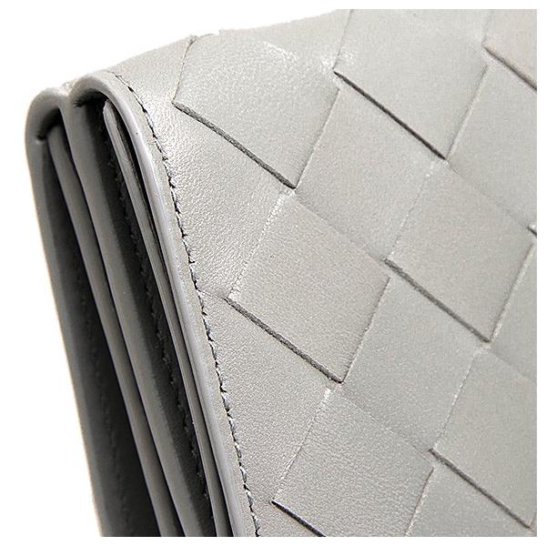 ボッテガヴェネタ 正規品送料無料 Bottega Veneta 財布 レディース 三つ折り財布 Vcpp2 Concrete 1490 コンクリートグレー