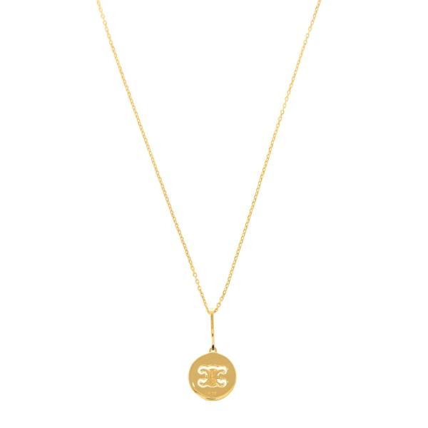 セリーヌ CELINE ネックレス ゴールド TRIOMPHE SWIVEL NECKLACE トリオンフ ネックレス 46Y90 6BRA 35OR GOLD