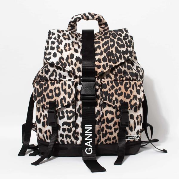 GANNI ガニー バッグ バックパック(リュック) レオパード TECH GANNI ガニー バッグ バックパック(リュック) レオパード TECH