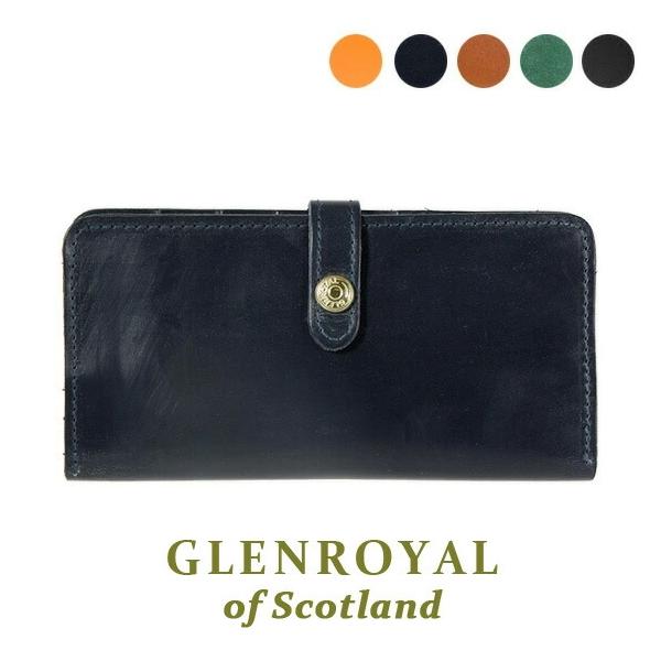 美品　GLEN グレンロイヤル　ラウンドロングパース　ブラック GLENROYAL（グレンロイヤル） 財布 長財布（小銭入れ付き） ROUND LONG