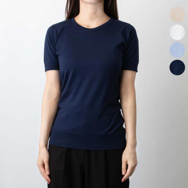 JOHN SMEDLEY バーニーズニューヨーク　Vネック　半袖セーター 黒 JOHN SMEDLEY バーニーズニューヨーク Vネック 半袖セーター 黒